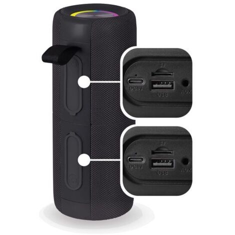 Trevi Altoparlante 2x15W Wireless 5.3 Micro SD AUX-IN IPX5 XCS 8A88 B Nero