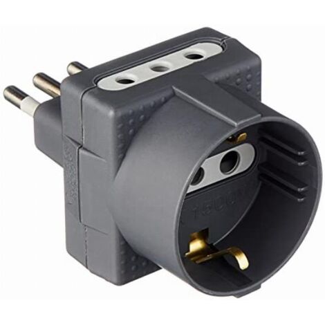 bticino S3610G adattatore per presa di corrente Tipo L IT Antracite