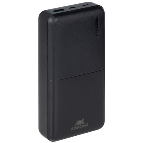 Rivacase VA2571 Power Bank 20000mAh LiPo Nero Quick Charge 3.0 per Smartphone (1/4)