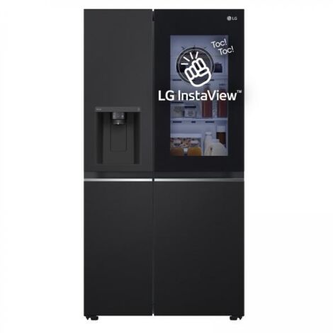 LG InstaView GSGV81EPLL Frigorifero Side-by-Side , Classe E, 635L, Wi-Fi, Senza allaccio. Posizionamento dell'apparecchio: Libera installazione, Design del prodotto: Porta americana, Colore del pro...