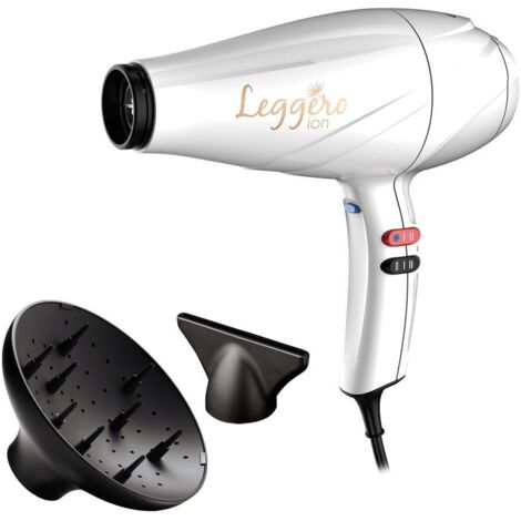 Ga.Ma A21 Leggero Asciugacapelli 2100W, Bianco