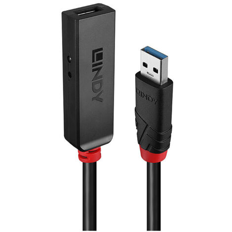 Lindy 43400 hub di interfaccia USB 3.2 Gen 1 3.1 Gen 1 Type-C 5000 Mbit s Nero