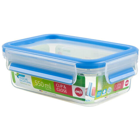 Lock & Lock LLG422 Contenitore Rettangolare In Vetro 0.38L | Scatola Ermetica Trasparente Per Alimenti | 1 Pezzo