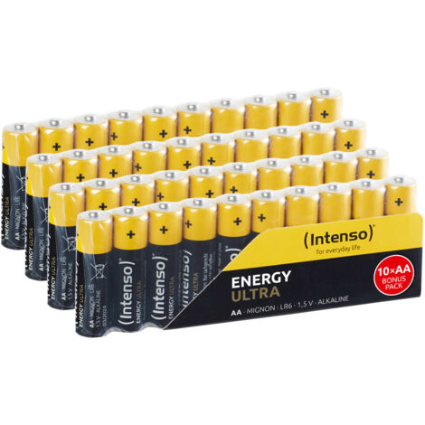 Intenso 7501520 - Energy Ultra Alkaline Batterie AA Mignon 40er-Pack - Batterie Batteria monouso Stilo AA Alcalino (1/5)