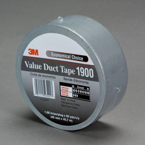 3M 1900SI50 Nastro in tessuto Argento (L x L) 50 m x 50 mm 1 pz.
