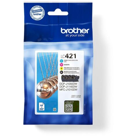 Brother LC-421VAL PagePack 4 pz Originale Resa standard Nero, Ciano, Magenta, Giallo