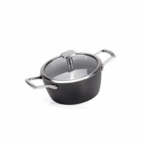 Alluflon Moneta Tegame Armonia Finegres 28cm con Coperchio Nero (1/5)