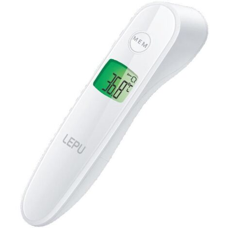 Lepu Medical LFR30B termometro digitale per corpo Termometro a rilevamento remoto Bianco Fronte Pulsanti, Sensore
