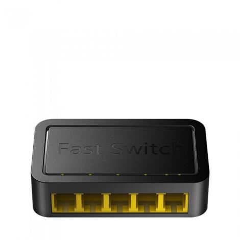 Cudy FS105D switch di rete Fast Ethernet (10/100) Nero (1/4)
