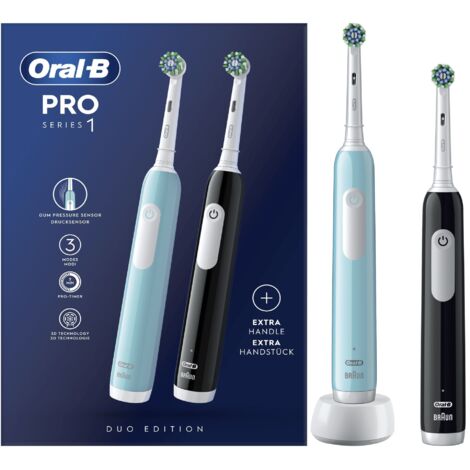Braun Oral-B Spazzolino Elettrico Ricaricabile Pro Series 1 Confezione da Due