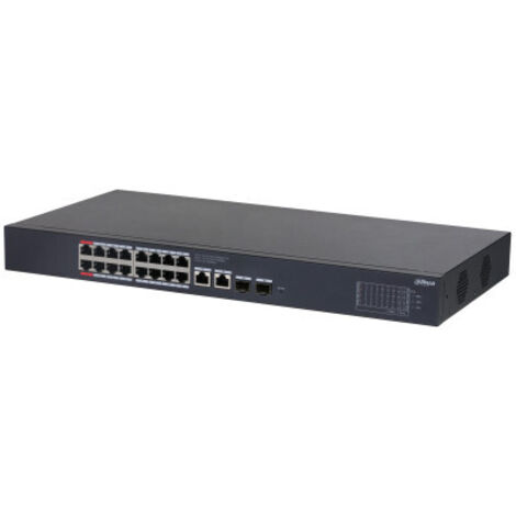 Dahua Technology CS4220-16GT-240 Gestito L2 Gigabit Ethernet (10/100/1000) Supporto Power over Ethernet (PoE) Nero (1/3)
