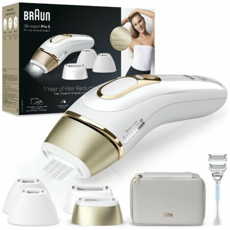 Braun Silk·Expert Pro 5 Epilatore Luce Pulsata con Custodia Rasoio Donna Venus 4 Testine