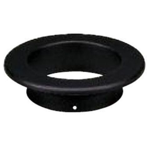 Save Rosone Da Parete Per Stufa A Legna Porcellanato Plus Light Col. Nero Opaco Ø Cm. 12 (1/2)