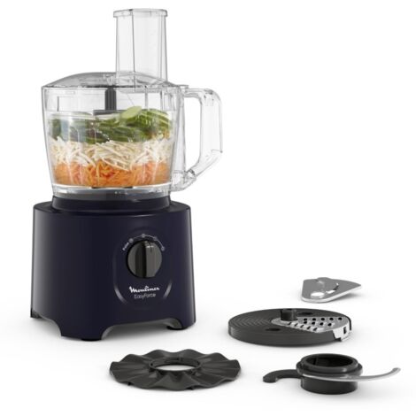 Moulinex FP242810 robot da cucina 800 W 2,4 L Nero, Trasparente