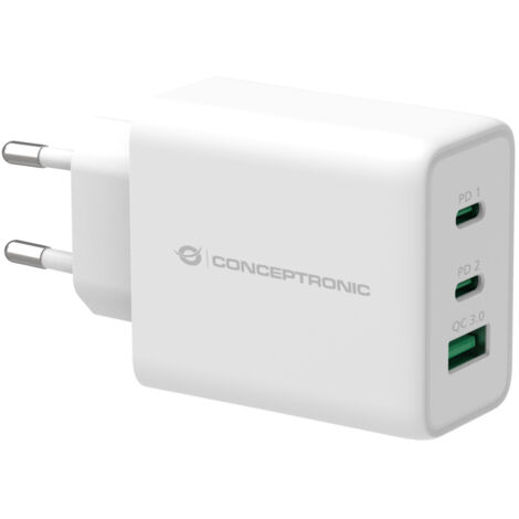 Conceptronic ALTHEA12W Caricabatterie per dispositivi mobili Universale Bianco AC Ricarica rapida Interno (1/4)