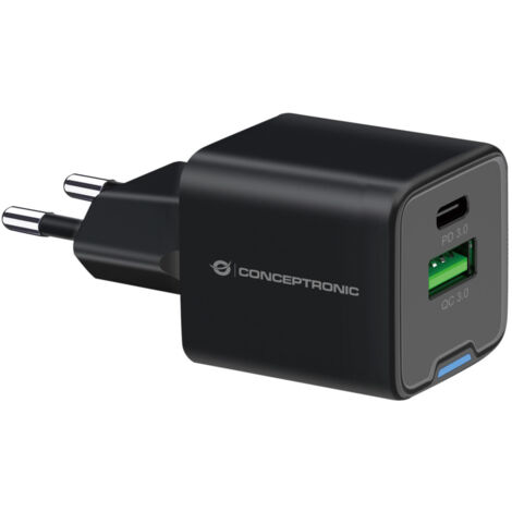 Conceptronic ALTHEA15B Caricabatterie per dispositivi mobili Universale Nero AC Ricarica rapida Interno (1/4)