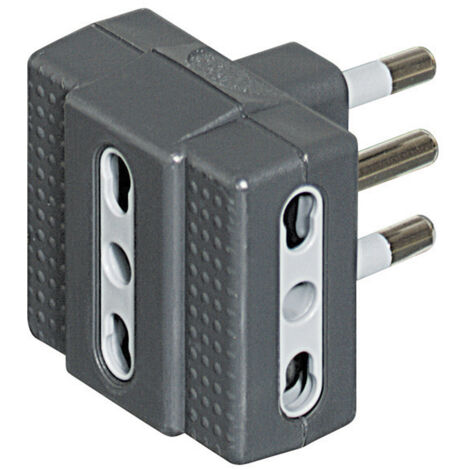 Bticino S3604G adattatore per presa di corrente Tipo L (IT) Grigio Bianco