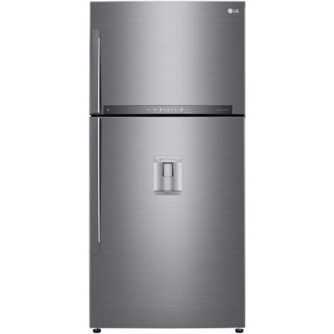 LG GTF916PZPED Frigorifero doppia porta maxi, Classe E, 592L, Wi-Fi, Dispenser acqua, Inox