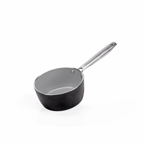 Alluflon Moneta Casseruola Armonia Finegres Manico Lungo 16cm Nero (1/5)