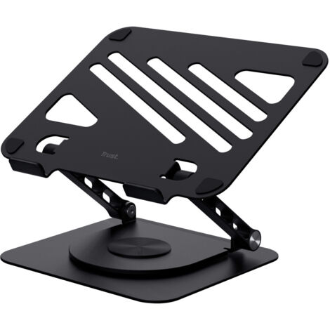 Supporto Trust Zeff Regolabile e pieghevole per notebook 10" a 16" in metallo Nero (1/5)