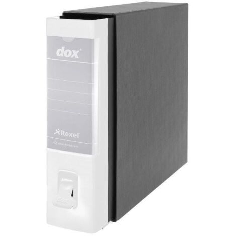 Raccoglitore ad Anelli Esselte Dox 2, formato A4, Colore Bianco, 285x350x80 mm, Confezione da 6 pezzi