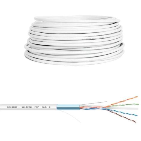 Vultech Matassa LAN Cavo di Rete 50m Cat. 6 FTP Bianco (1/4)