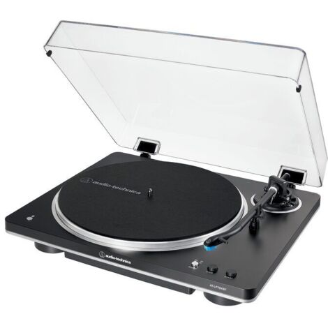 Audio-Technica AT-LP70XBT Giradischi con trasmissione a cinghia Nero, Argento Completamente automatico