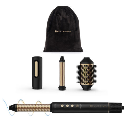 Bellissima Prodigy Styler Digitale ad aria calda 4 in 1 - Onde, Ricci, Liscio Volume Senza Danni ai Capelli - Tecnologia Ion-Ceramic HI-Pro - Tecnologia Coanda - Controllo del Calore
