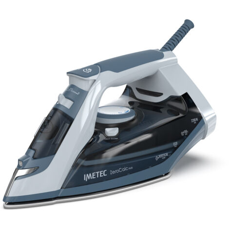 Imetec Zerocalc Power, Ferro da Stiro a Vapore, 2200 W, Piastra Glide Ceramic, Doppia protezione anticalcare con Zerocalc 2X, Colpo Vapore 150 g