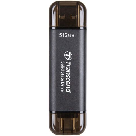 SSD 512GB Transcend USB-A a USB-C 10Gbps [TS512GESD310C] (1/4)