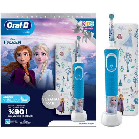 Oral-B Vitality Pro Frozen Adulto Spazzolino rotante-oscillante Nero, Grigio