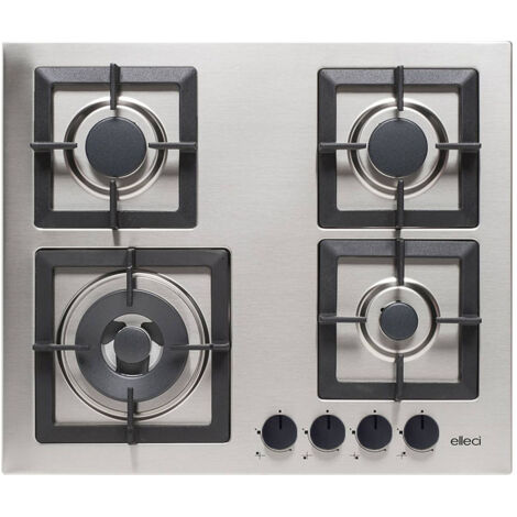 Piani cottura da incasso elleci Plano 60 TCL 4 fuochi Inox Inox PIAP601INWS