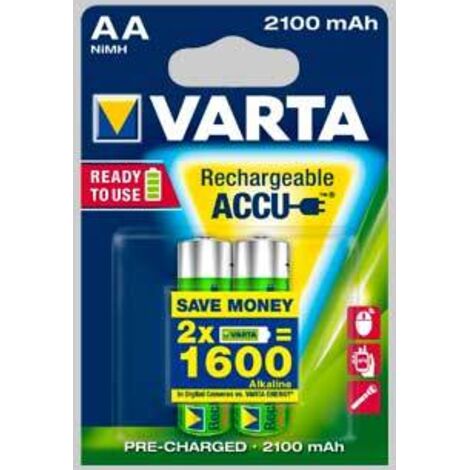 Pile ricaricabili rr accu stilo 2100 mah - blister 2 pezzi conf. da 10 pz