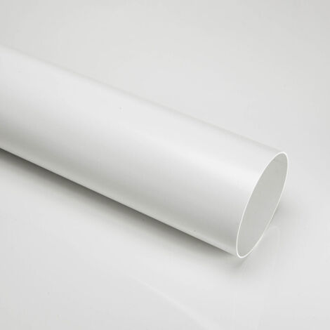 Elica Tubo di prolunga per cappa aspirante bianco 12,5 cm x 100 cm in plastica