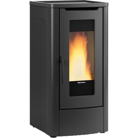 EXTRAFLAME Dahiana plus stufa a pellet canalizzata 3-10 kw nera codice prod: 001285552