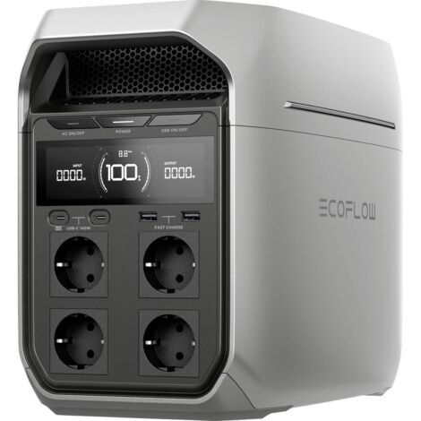 ECOFLOW Delta 3 PLUS Powerstation LiFe Nero, Grigio Con regolatore di carica
