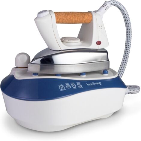 Innoliving INN-680 ferro da stiro a caldaia 2300 W 0,5 L Alluminio Alluminio, Blu, Bianco, Legno (1/3)