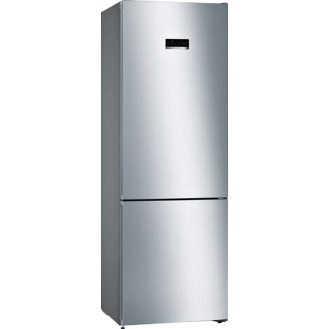 Bosch KGN493LDC Serie 4 Frigorifero Combinato da libera installazione 203 x 70 cm Metal look Classe D. Capacità netta totale: 438 L. Cerniera porta: Destra. Classe climatica: SN-T, Emissione acusti...