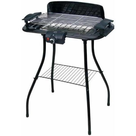 DCG Eltronic BQS2497 barbecue per l'aperto e bistecchiera Elettrico Nero 2000 W