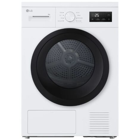 LG RNA1008NWK asciugatrice Libera installazione Caricamento frontale 8 kg Bianco