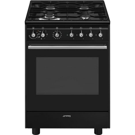Smeg Concert CX61GMBL Cucina gas Forno Elettrico Nero A