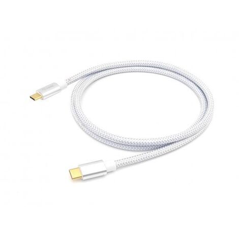 EquipEquip 128356 cavo USB 1 m USB 3.2 Gen 2 (3.1 Gen 2) USB C Argento, Bianco (1/4)