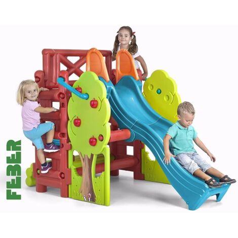 Casetta in Plastica con Scivolo da Esterno Giardino per Bambini Feber