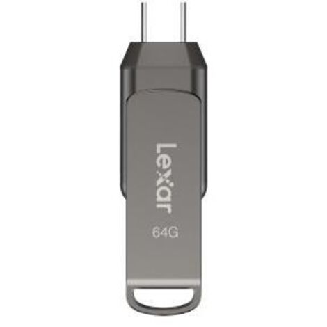 Lexar JumpDrive LJDD400064G-BNQNG unità flash USB 64 GB USB tipo-C 3.2 Gen 1 (3.1 Gen 1) Grigio (1/4)