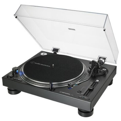 Audio-Technica AT-LP140XPBK Piatto per DJ Giradischi a Trasmissione Diretta Manuale Nero