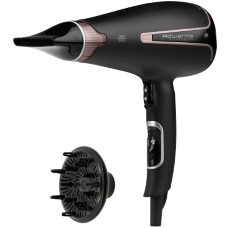 Rowenta Silence CV7920 Asciugacapelli AC Premium Care Nero Rosa