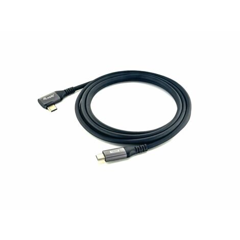 CABLE USB-C MALE - USB-C MALE 90º CORNED 1 METRO EQUIP 5A 100W 480mbps (1/4)