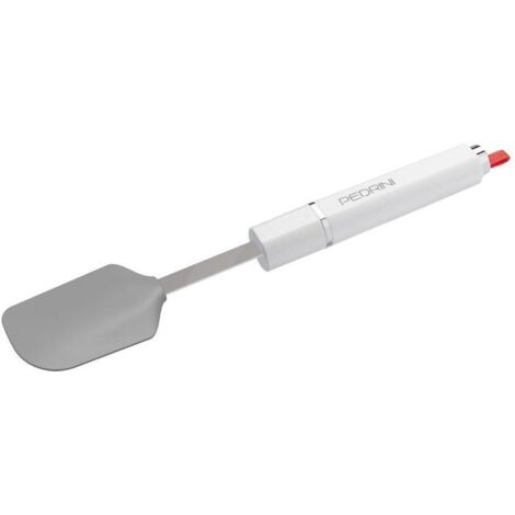 Pedrini Spatola Leccapentola in Silicone Lillo Stile, Grigio e Bianco, 30x4,5 cm
