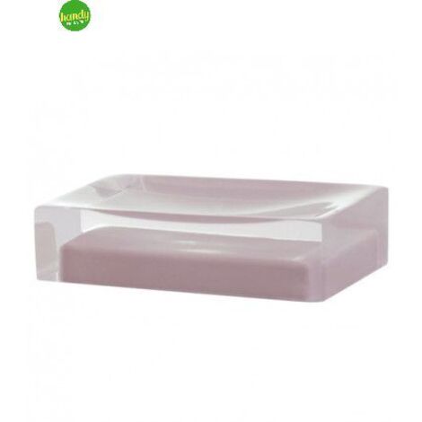 Gedy Porta Sapone Da Appoggio Arcobaleno Rosa In Ceramica