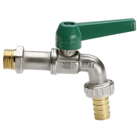 Idro Bric Rubinetto Portagomma a Sfera Eko Antigelo per Esterno 1/2" Ottone Zincato